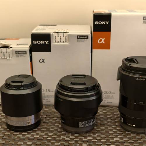 Sony A6000 相機及鏡頭SEL1018, SEL18200LE, SEL50F18