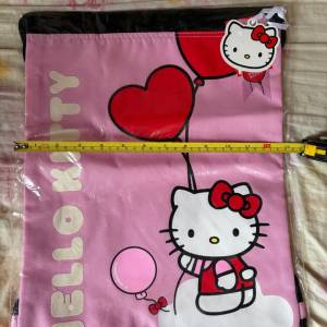 (全新) Hello Kitty￼ 束帶背囊. (New) Hello Kitty drawstring backpack