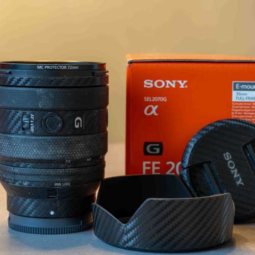 Sony FE 20-70mm F4 G 行貨 全身貼保護貼 + MC Protector 72mm  HK$5,000