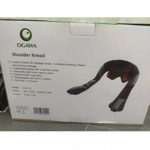 行貨全套連盒.Ogawa 奧佳華OL-0111 揉揉肩 黑色,肩頸按摩器Shoulder Knead,原價$148...