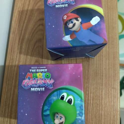 麥當勞玩具：Super Mario立體鎖匙扣2個 (瑪利歐和青蛙路易吉)
