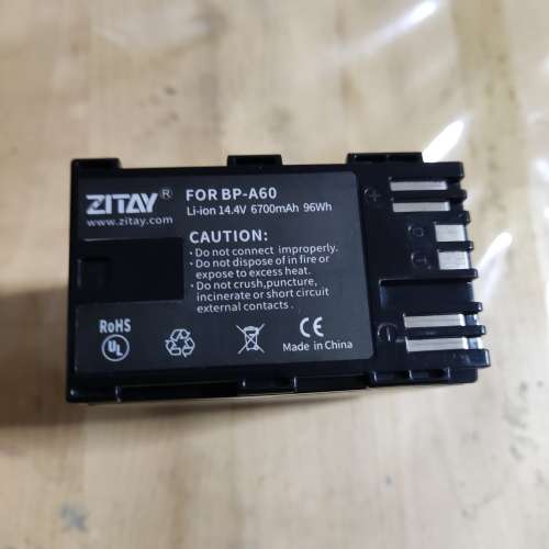 ZITAY for CANON BP-A60 Battery