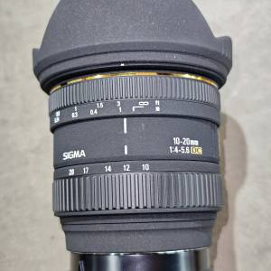 sigma 10-20 DC EX 適馬 10mm 20mm 10 20 HSM FOR sony A（no sony E）功能正常 微...