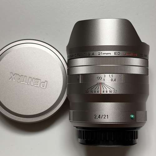 Pentax HD FA 21mm f2.4 limited silver