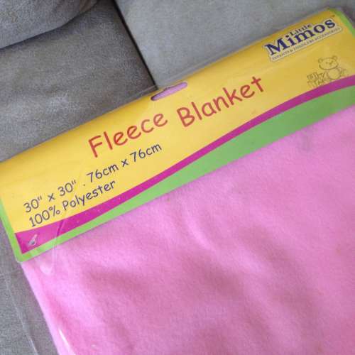 👶 Baby Fleece Blanket 76x76cm DISCOUNT NEW 全新 嬰兒 毛毯 粉紅 👶