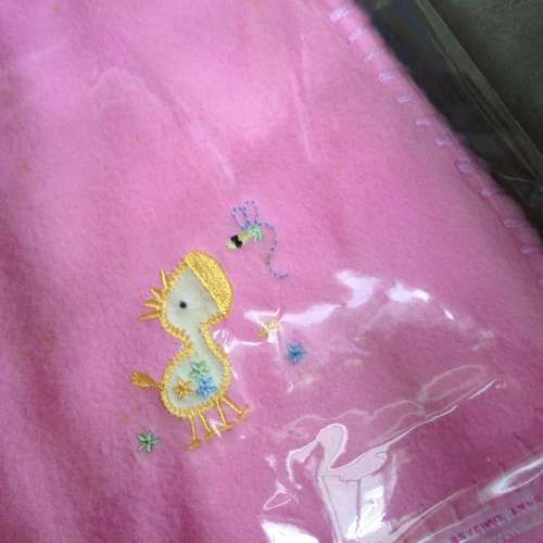 👶 Baby Fleece Blanket 76x76cm DISCOUNT NEW 全新 嬰兒 毛毯 粉紅 👶