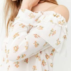 清新👍美國 小碎花 2著  上衣 清爽 上衫 Top off shoulder Top blouses