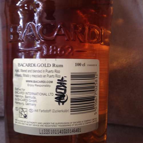 🥃 BACARDI GOLD RUM NEW OLD STOCK 100cl 40% 全新朗姆酒 醇酒 美酒 🥃