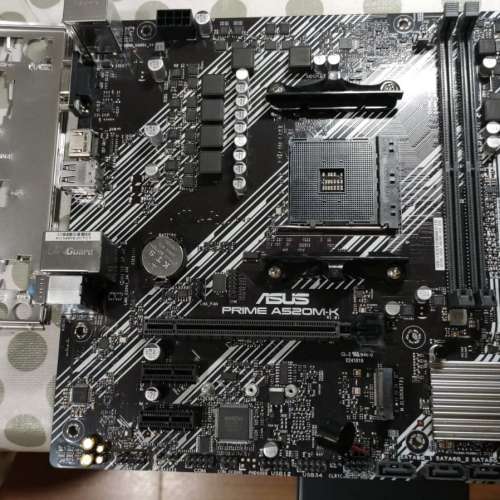 ASUS PRIME A520M-K Micro ATX主機板 ((正版Window10Pro啟動碼)) Socket AM4