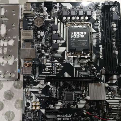 AsRock B760M-HDVM.2 D4 Micro ATX主板  Socket 1700 有盒、說明書