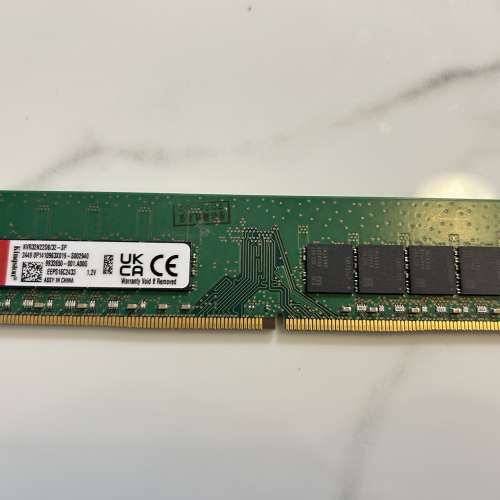 Kingston DDR4 32GB 3200MHz Ram 一條