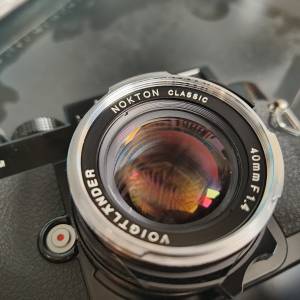 幅倫達BessaR3M 250週年版+快速過片手柄+Nokton Classic 40/1.4全套齊盒