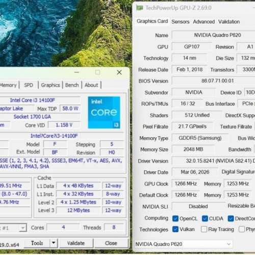 Dell Inspiron 3020 SFF i3 14100F CPU 256GB Nvme SSD 16GB Ram WiFi Desktop 14100