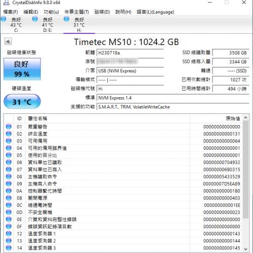 TIMETEC 1TB NVME SSD