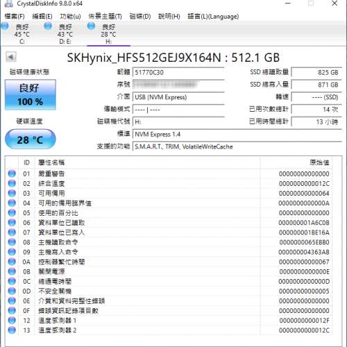 SK Hynix 512GB NVME SSD