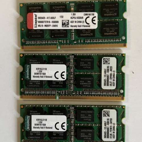 Sodimm DDR3L 8gb x 5