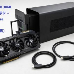 Asus RTX 3060 OC 12GB 顯示卡 + Razer core X 連結盒