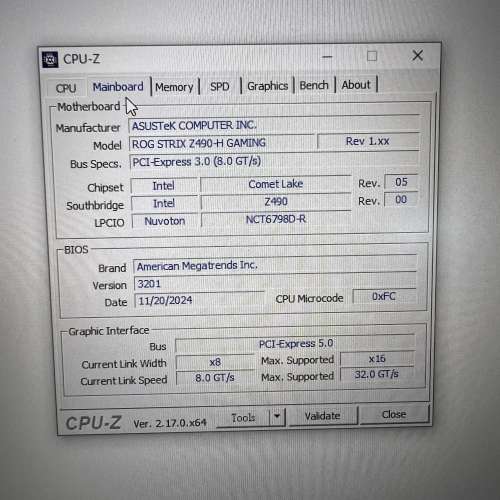 Intel i7-10700F + ASUS ROG Strix Z490-H Gaming