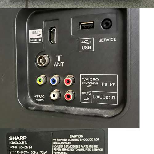 SHARP TV 40&Prime; LC-40M3H FHD LED IDTV 朋友換電視出售 (無坐架,掛牆架) HK$268.00