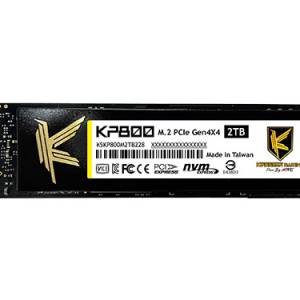 Kingsman KP800 M.2 PCIe Gen4x4 2TB SSD。支援PCIe Gen4x4