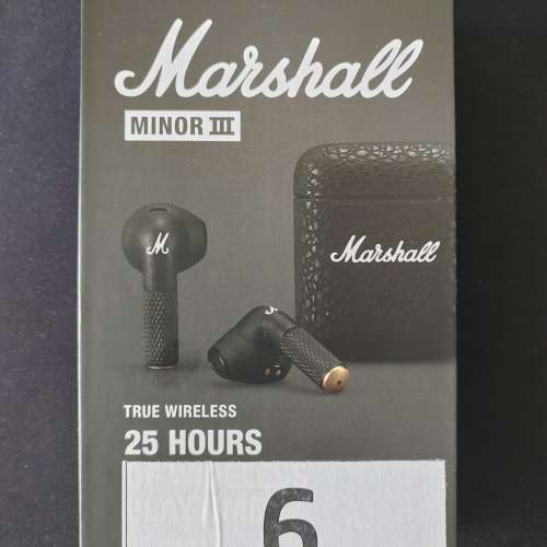 100％ New - Marshall minor III - True wireless - head phone