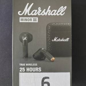 100％ New - Marshall minor III - True wireless - head phone