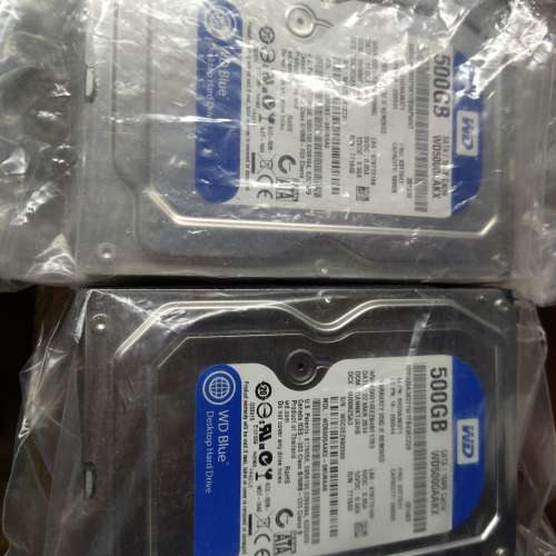 WD blue 500G sata HDD 2隻