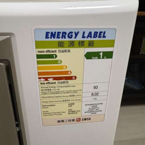 100% work Mitsubishi 三菱MJ-E82GH-H抽濕機 14公升日本製 Made in Japan