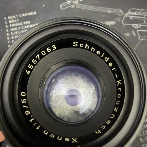有樣片 出片完美 稀有18葉片 Schneider-Kreuznach Xenon 50mm f/EXAKTA mount 有 m...