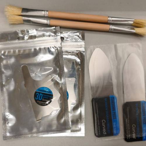 手機維修工具 拆背蓋 拆螢幕撬片 硬毛刷 金鋼絲 除b7000膠水(去膠水)