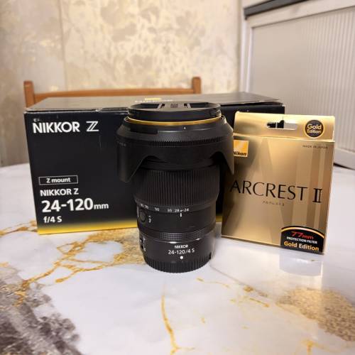 Nikon Z-mount 24-120 F4 S + Nikon ARCREST II 保護濾鏡77mm金框版
