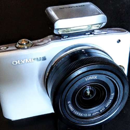 八成新少用 Olympus M43最輕盈嬌小型号 Pen Mini EPM 1 靚仔米白色机身只重265 gm  ...