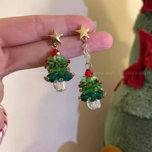全新 聖誕節 聖誕樹 耳環 Earring