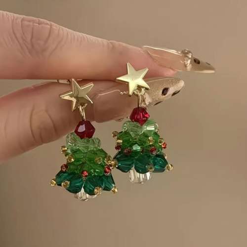 全新 聖誕節 聖誕樹 耳環 Earring