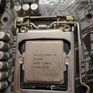 ASUS H110M-E 主機板 附擋板 + Intel Core i5-6500 + 原厰風扇