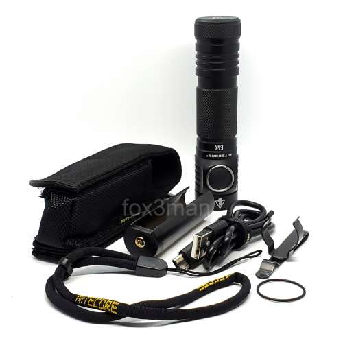 NITECORE E4K强光4400流明小手電 附原廠USB-C鋰充電池
