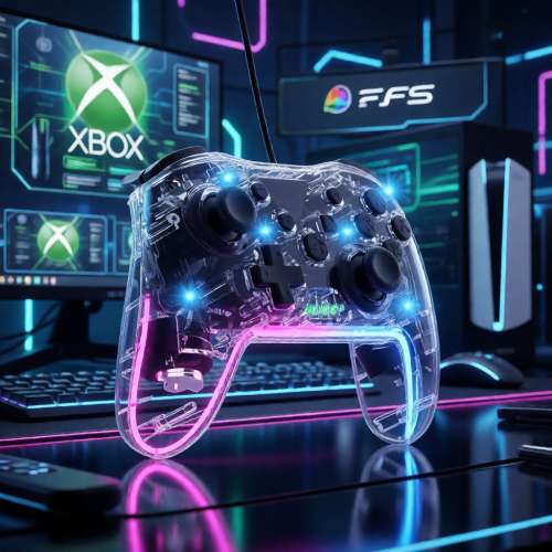 全新透明遊戲機手制手柄 xbox ps pc 手機適用