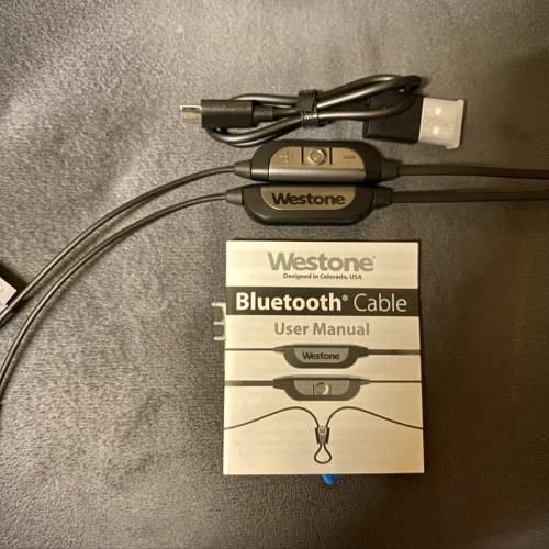 Westone Bluetooth Cable V1 MMCX IEM Earphones Shure Campfire 無線藍芽入耳式耳機...