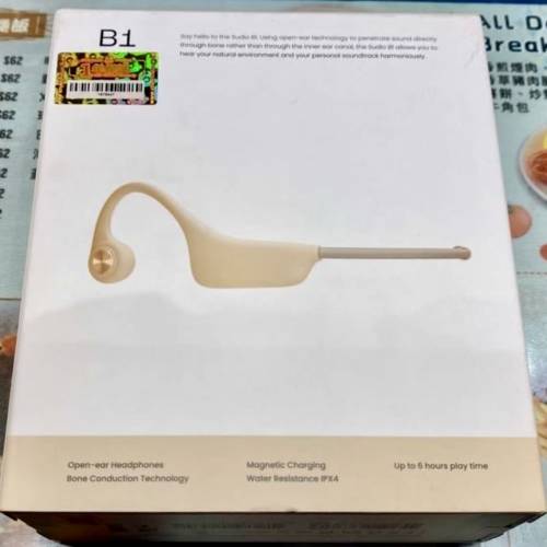 Sudio B1 Open-Ear Bone Conduction Bluetooth Stereo Headphones 骨傳導藍牙耳機