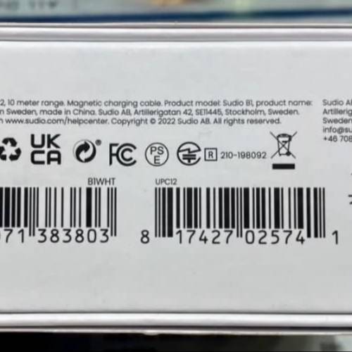 Sudio B1 Open-Ear Bone Conduction Bluetooth Stereo Headphones 骨傳導藍牙耳機