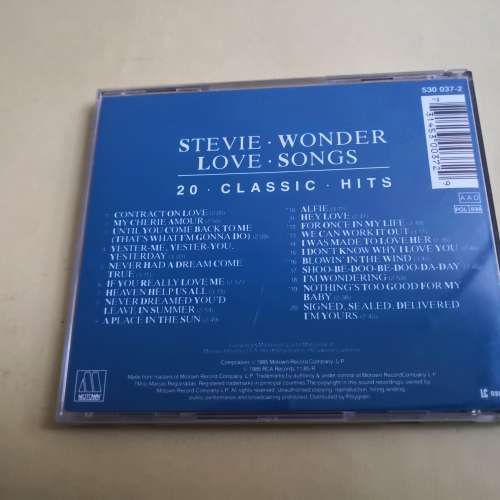 STEVIE WONDER LOVE SONGS 20 CLASSIC HITS