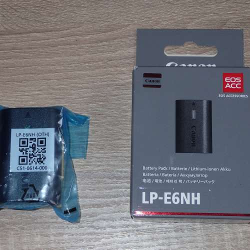 全新Canon LP-E6NH原廠電池