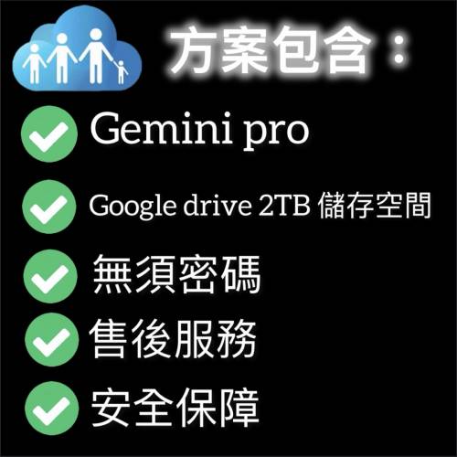 Gemini pro | google drive | Google family plan