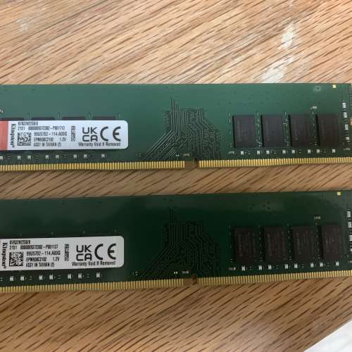 Samsung DDR4 8gb 兩條，共16GB