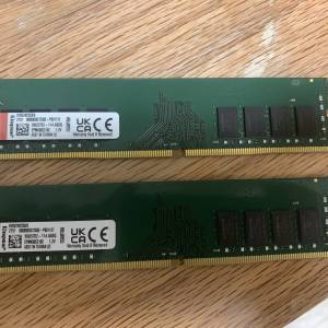 Samsung DDR4 8gb 兩條，共16GB