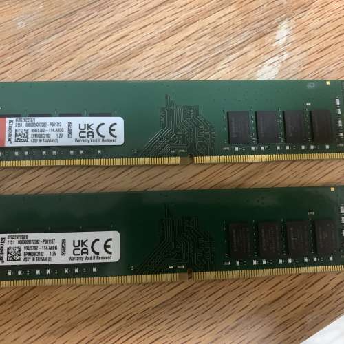 Samsung DDR4 8gb 兩條，共16GB