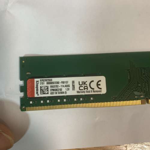 Samsung DDR4 8gb 兩條，共16GB