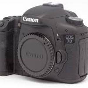 收購一台canon 7d  相機, 9成新以上 $700