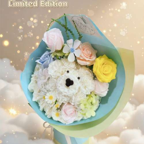 睇下文&middot;文盲勿擾&middot;不轉wtsapp/電話‼️獨家原創&middot;專業花藝師用心製作 小白狗畢業...