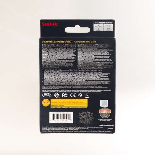 SanDisk 32GB Extreme PRO Compact Flash (CF) Memory Card 記憶卡